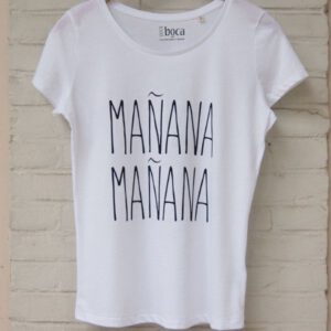Organic Tshirt Manana Manana White