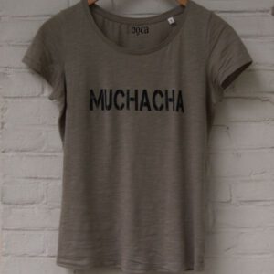 Webshop articulo camiseta verde militar Muchacha photo total