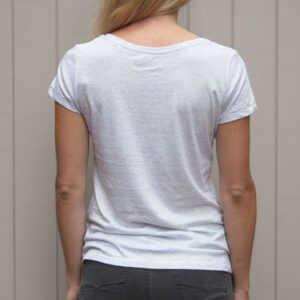 Webshop article grey tshirt Si Senor back picture
