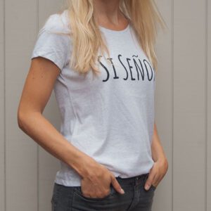 Organic Tshirt Si Senor Grey