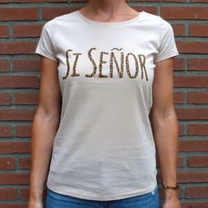 Si Señor panter on nude shirt front