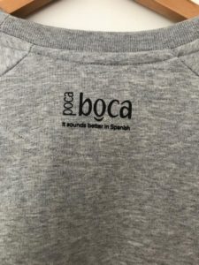 Olé sweater grey backside