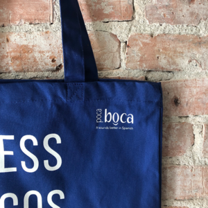 Verantwoorde shopper, biologisch katoenen tas less egos more amigos